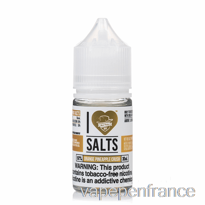 écrasement D'ananas Orange - J'aime Les Sels - Stylo Vape 30 Ml 50 Mg